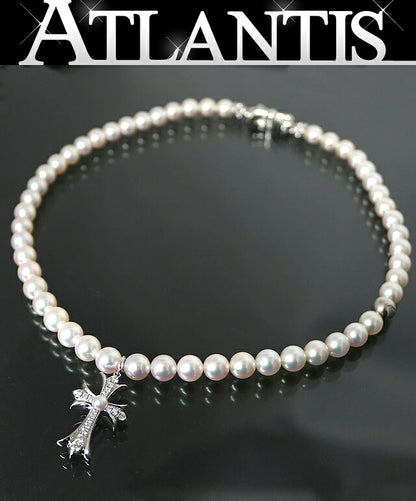 CHROME HEARTS x Mikimoto Diamond Cross Pearl Size ONE SIZE