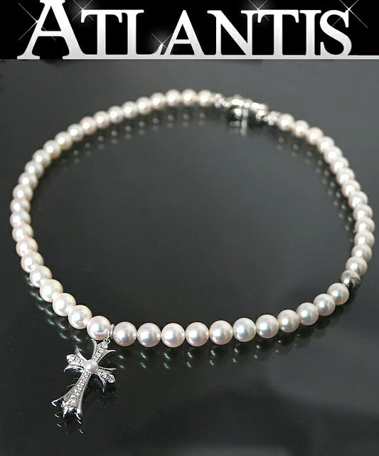 CHROME HEARTS x Mikimoto Diamond Cross Pearl Size ONE SIZE