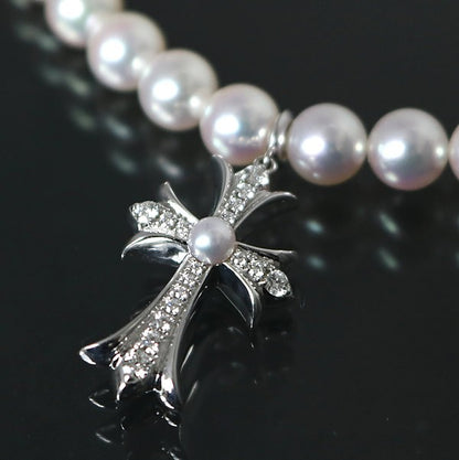 CHROME HEARTS x Mikimoto Diamond Cross Pearl Size ONE SIZE
