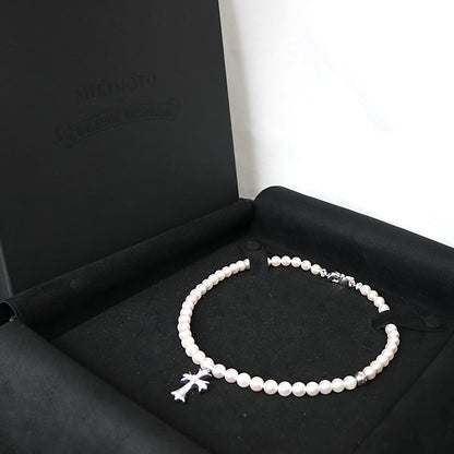 CHROME HEARTS x Mikimoto Diamond Cross Pearl Size ONE SIZE