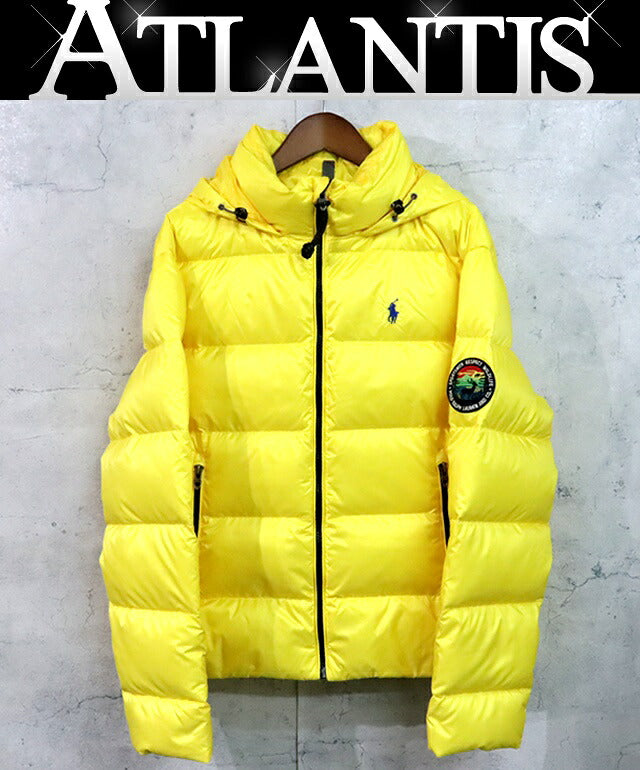 POLO RALPH LARUREN Men's Down Jacket Yellow Size SP