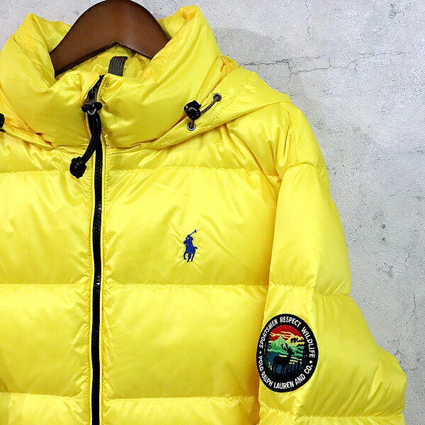 POLO RALPH LARUREN Men's Down Jacket Yellow Size SP