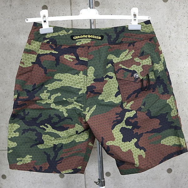 CHROME HEARTS Camo Swim Shorts Khaki Size 32
