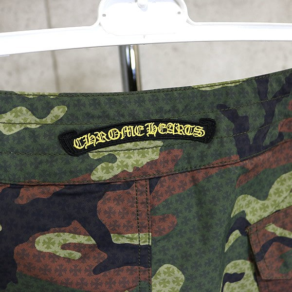 CHROME HEARTS Camo Swim Shorts Khaki Size 32