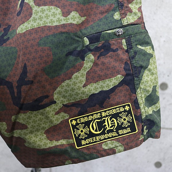 CHROME HEARTS Camo Swim Shorts Khaki Size 32