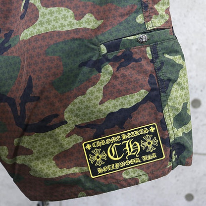 CHROME HEARTS Camo Swim Shorts Khaki Size 32