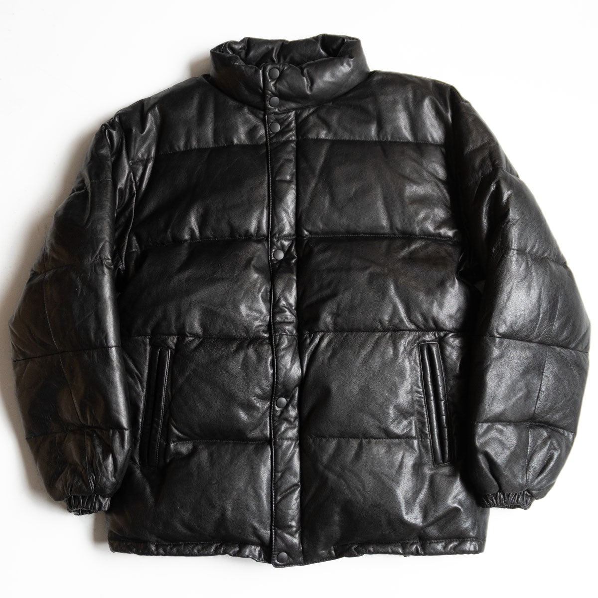 WIND ARMOR Leather down jacket Black Size M