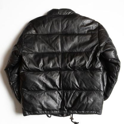 WIND ARMOR Leather down jacket Black Size M