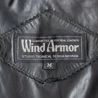 WIND ARMOR Leather down jacket Black Size M