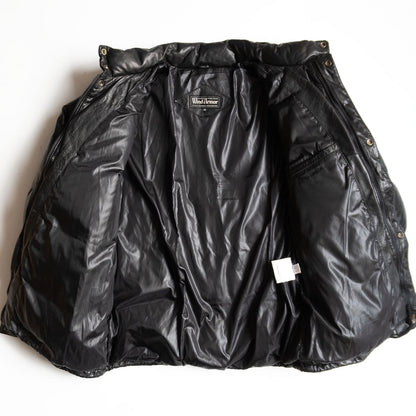 WIND ARMOR Leather down jacket Black Size M