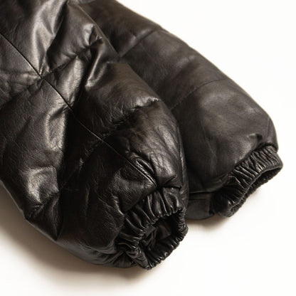 WIND ARMOR Leather down jacket Black Size M