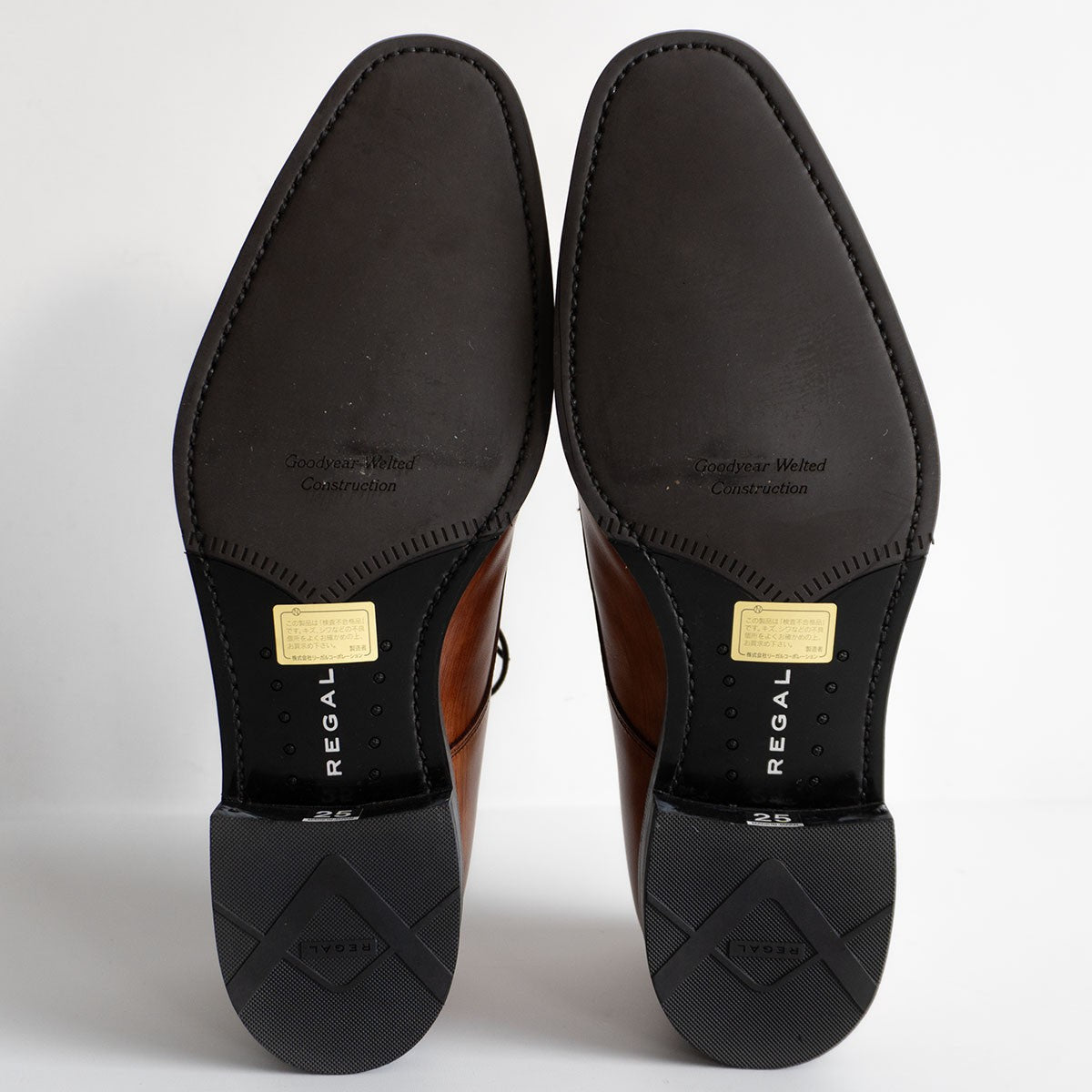 REGAL Apron-toe leather shoes Size 25cm
