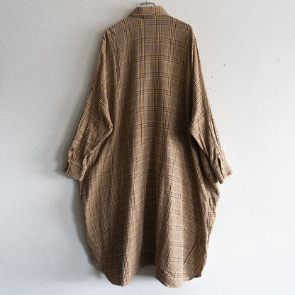 45R Indian Thin Flannel Relaxed Big Shirt Dress Size XS
