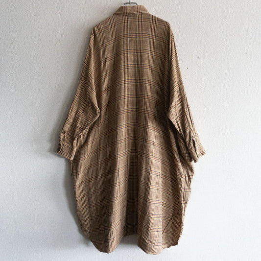 45R Indian Thin Flannel Relaxed Big Shirt Dress Size XS