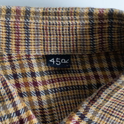 45R Indian Thin Flannel Relaxed Big Shirt Dress Size XS