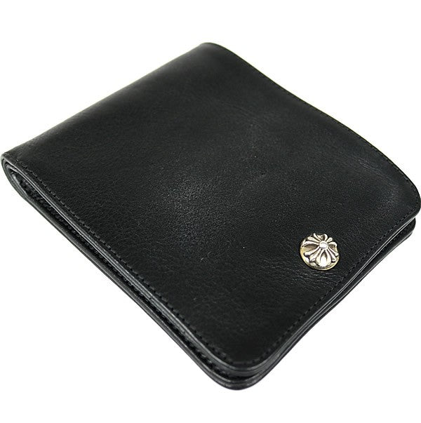 CHROME HEARTS 1 Snap Cross Button Leather Size ONE SIZE