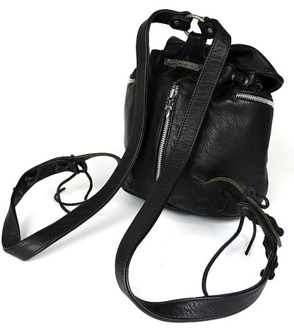 CHROME HEARTS Flare Knee Mini Leather Backpack Size ONE SIZE
