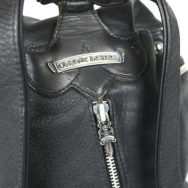 CHROME HEARTS Flare Knee Mini Leather Backpack Size ONE SIZE