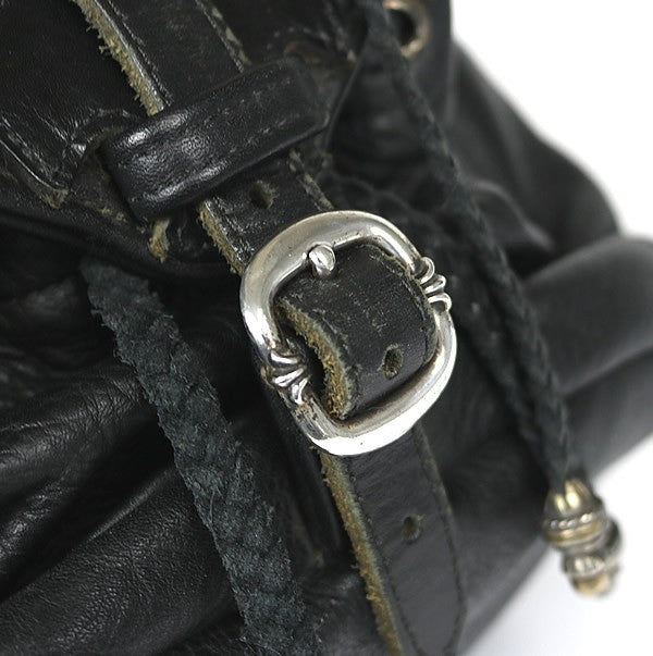 CHROME HEARTS Flare Knee Mini Leather Backpack Size ONE SIZE