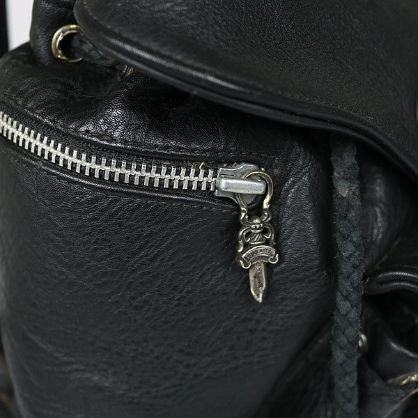 CHROME HEARTS Flare Knee Mini Leather Backpack Size ONE SIZE