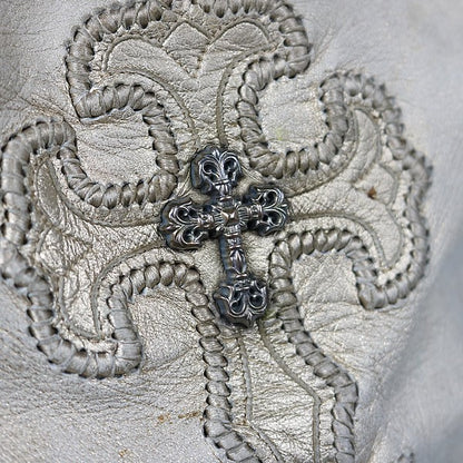 CHROME HEARTS Filigree Cross Leather Shoulder Size ONE SIZE