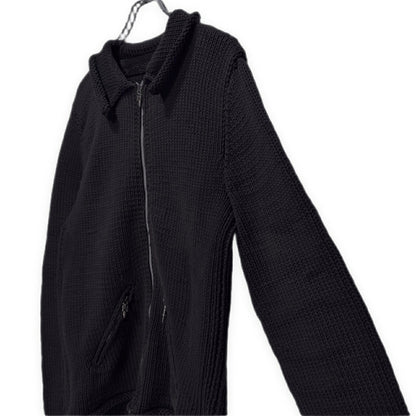 CHROME HEARTS Low Rider Dagger Zip Knit Jacket Black Size M