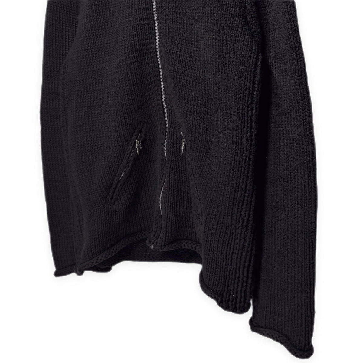 CHROME HEARTS Low Rider Dagger Zip Knit Jacket Black Size M