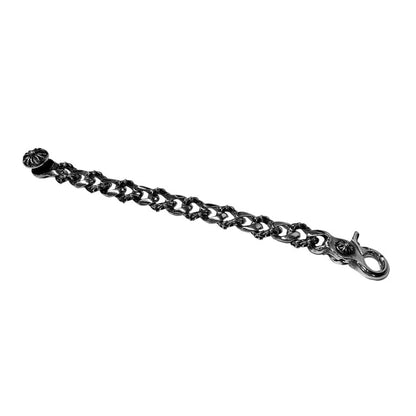 CHROME HEARTS FNCY CHN LNK Clip Bracelet Silver