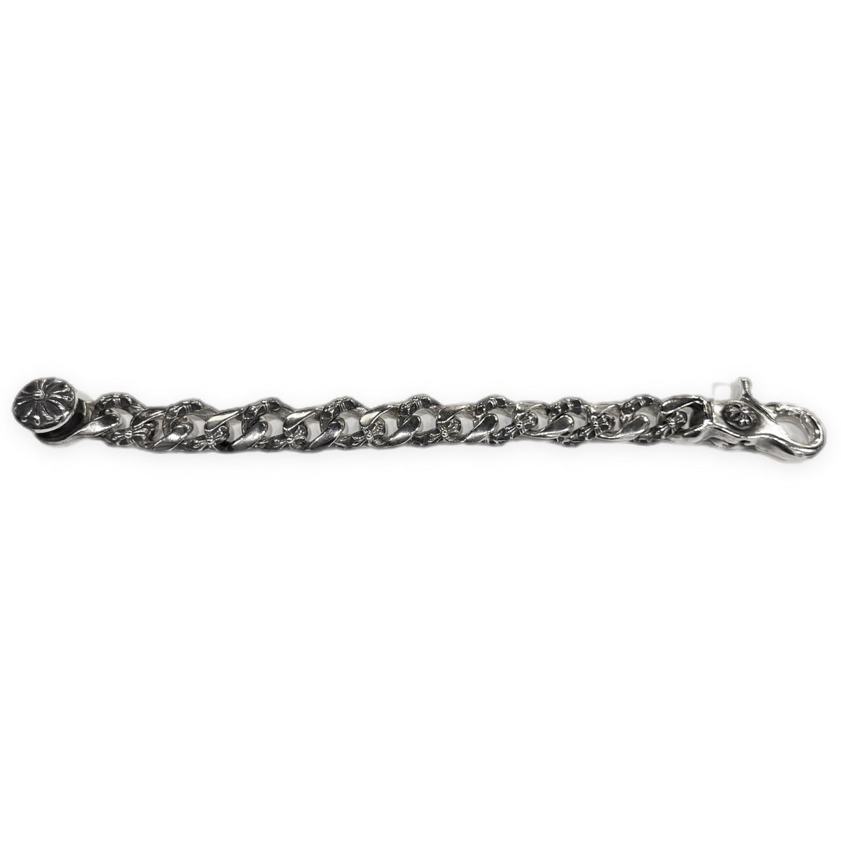CHROME HEARTS FNCY CHN LNK Clip Bracelet Silver