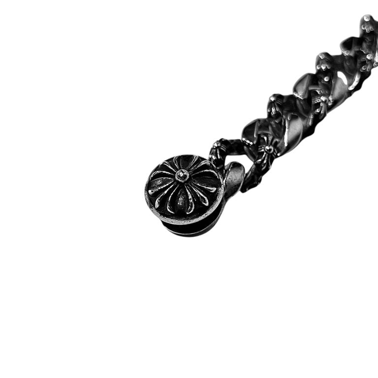 CHROME HEARTS FNCY CHN LNK Clip Bracelet Silver