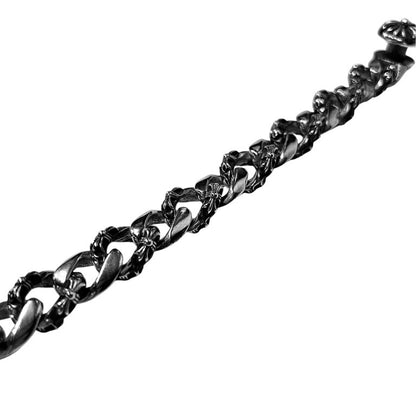 CHROME HEARTS FNCY CHN LNK Clip Bracelet Silver
