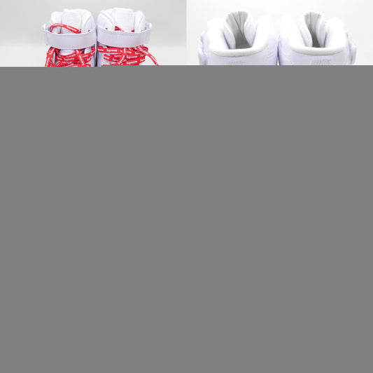 Supreme x Nike Air Force 1 Mid SP White Sneakers