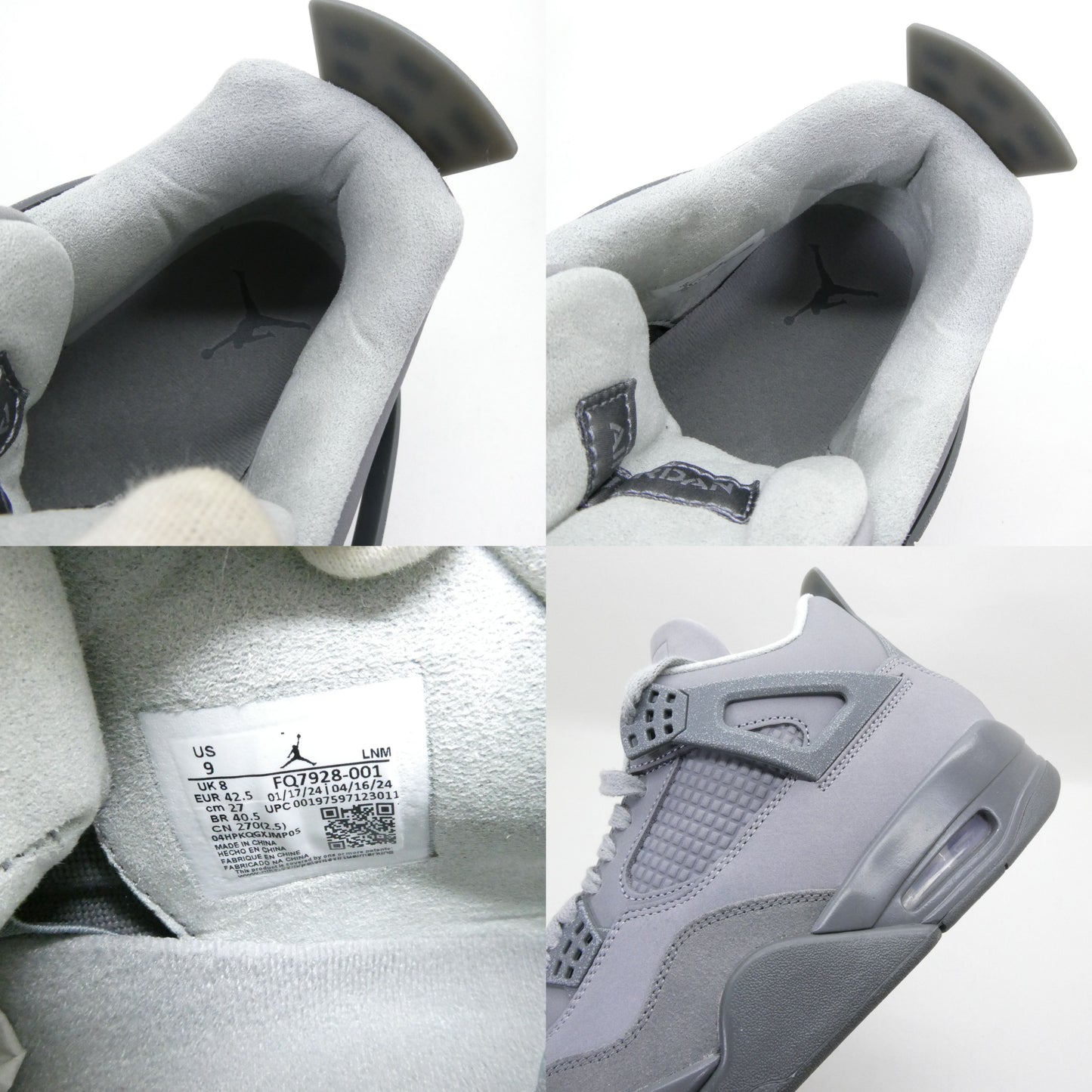 NIKE AIR JORDAN 4 Retro SE Paris Olympics Gray Sneakers