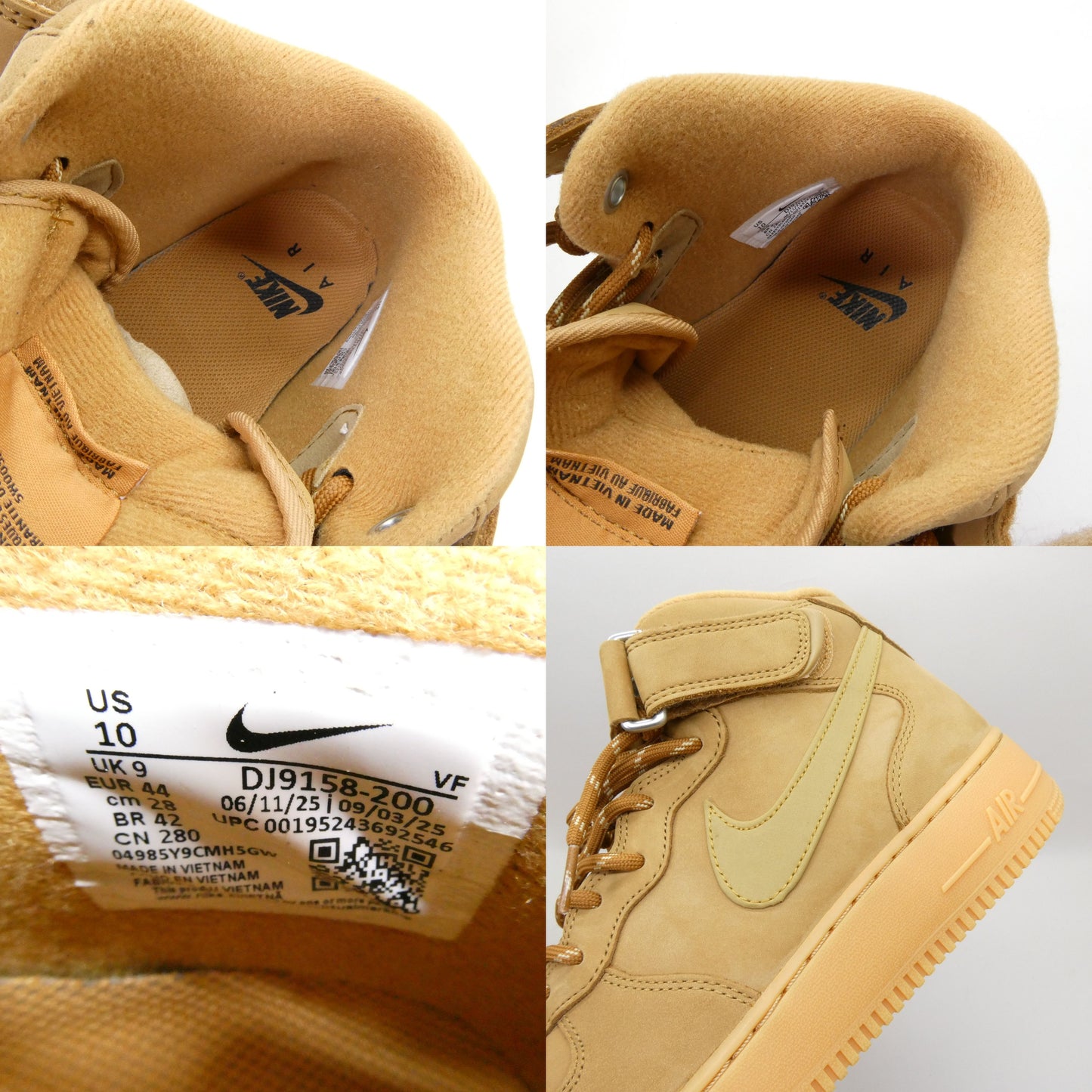 NIKE AIR FORCE 1 Mid '07 WB Flax Brown Sneakers