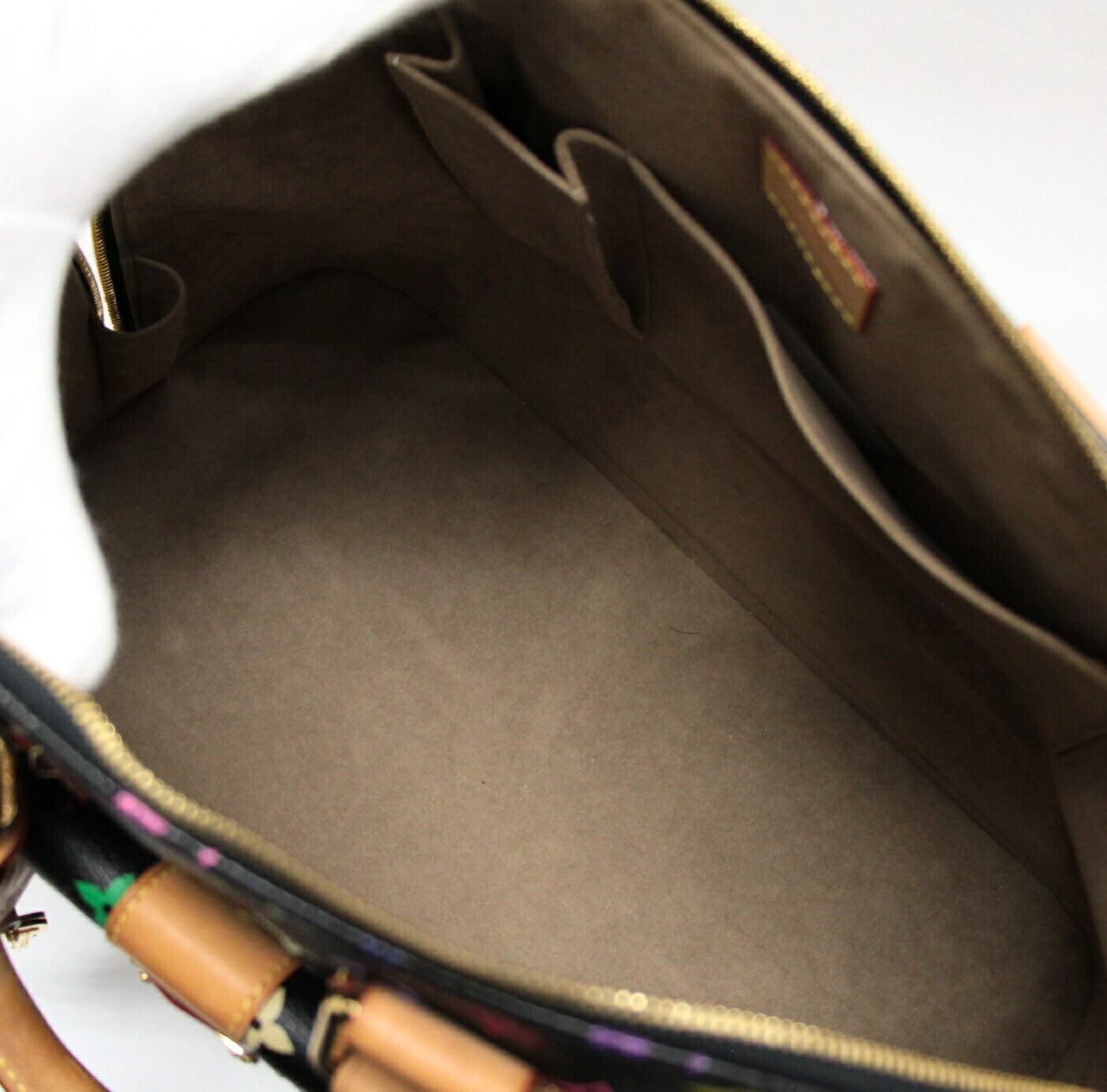 Louis Vuitton Alma GM Monogram Handbag Black Size ONE SIZE