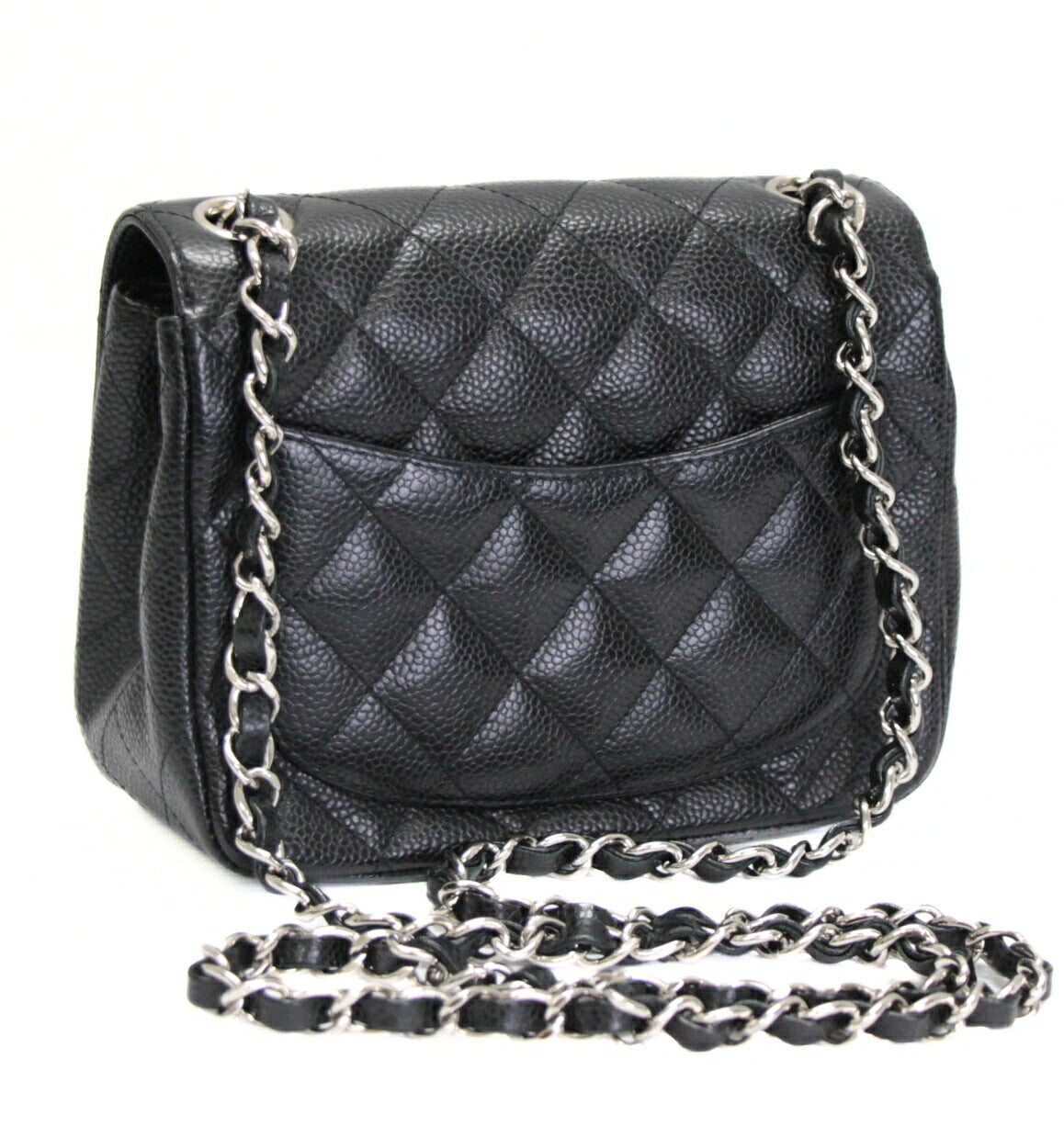 CHANEL Mini Matelasse 17 Caviar Bag Black Size ONE SIZE