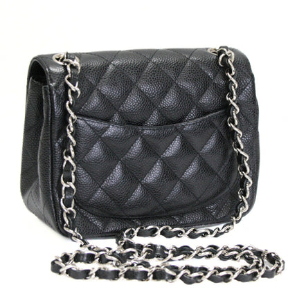CHANEL Mini Matelasse 17 Caviar Bag Black Size ONE SIZE