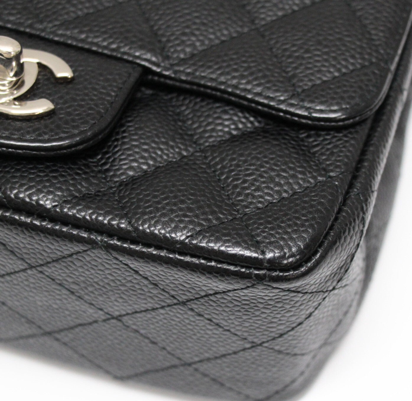 CHANEL Mini Matelasse 17 Caviar Bag Black Size ONE SIZE