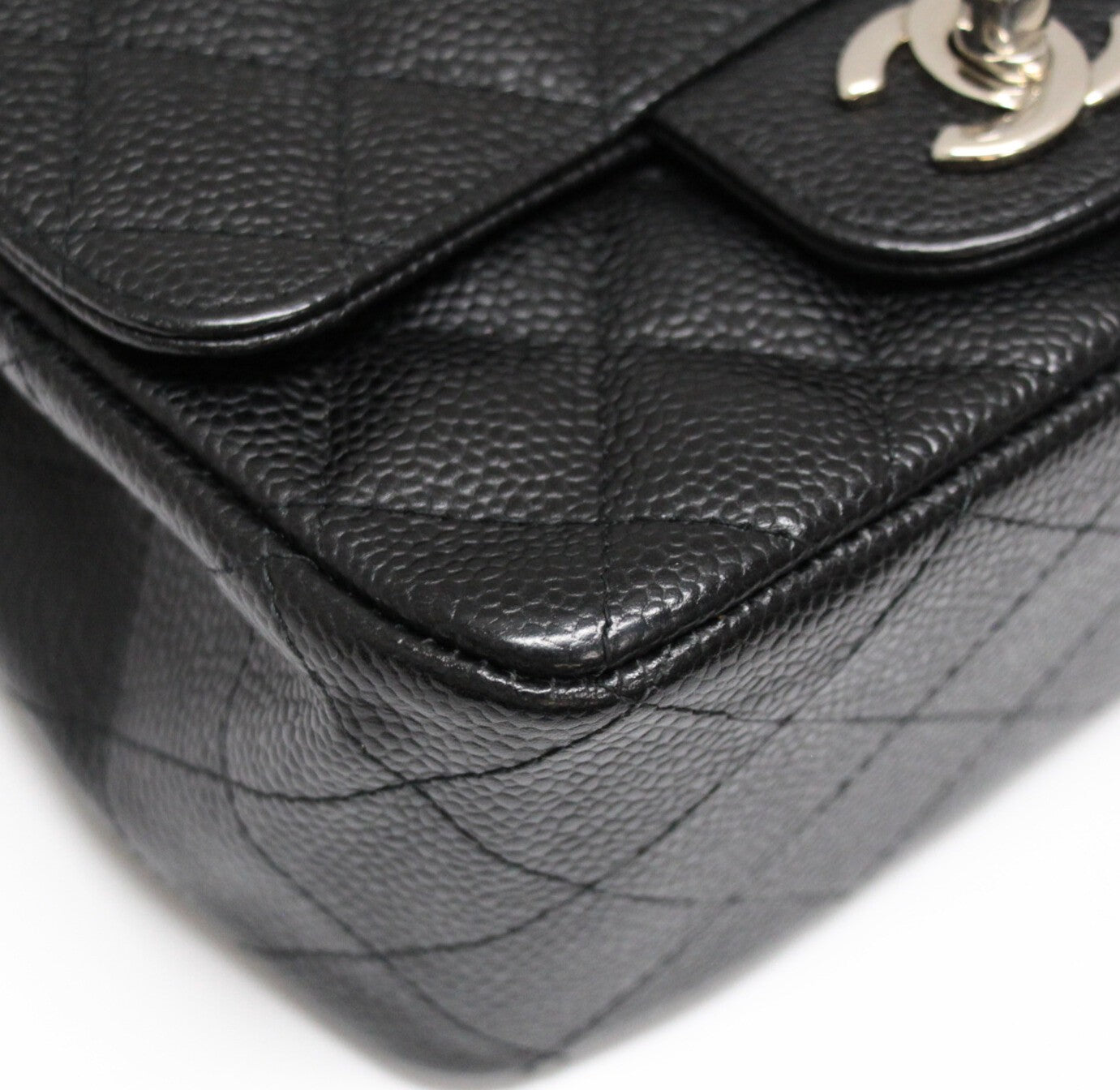 CHANEL Mini Matelasse 17 Caviar Bag Black Size ONE SIZE