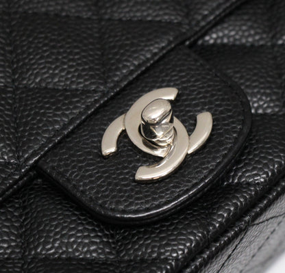 CHANEL Mini Matelasse 17 Caviar Bag Black Size ONE SIZE