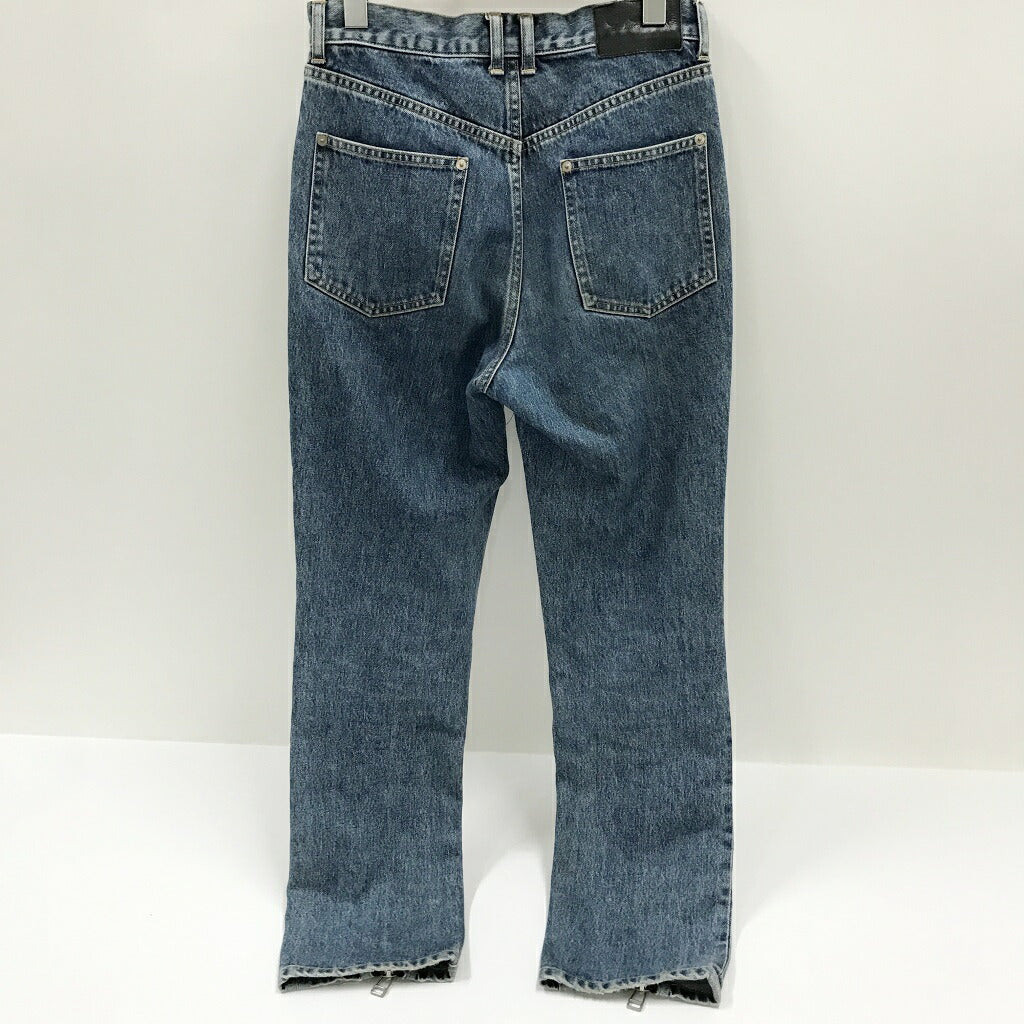 JOHN LAWRENCE SULLIVAN Bleached Zipped Denim Jeans Size 44