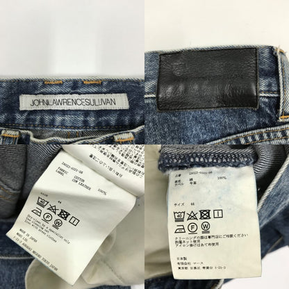 JOHN LAWRENCE SULLIVAN Bleached Zipped Denim Jeans Size 44
