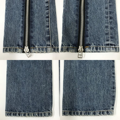 JOHN LAWRENCE SULLIVAN Bleached Zipped Denim Jeans Size 44