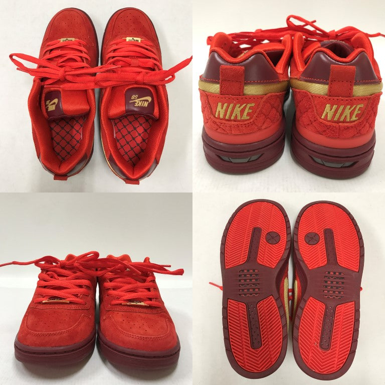 Nike Paul Rodriguez SB P-Rod 1 Red Sneakers Size 26.5