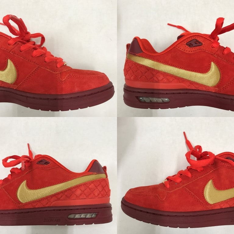 Nike Paul Rodriguez SB P-Rod 1 Red Sneakers Size 26.5