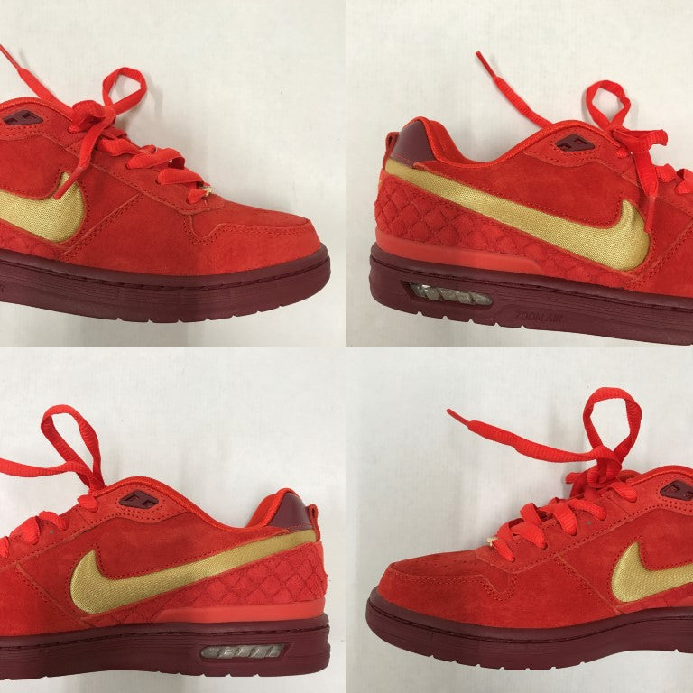 Nike Paul Rodriguez SB P-Rod 1 Red Sneakers Size 26.5