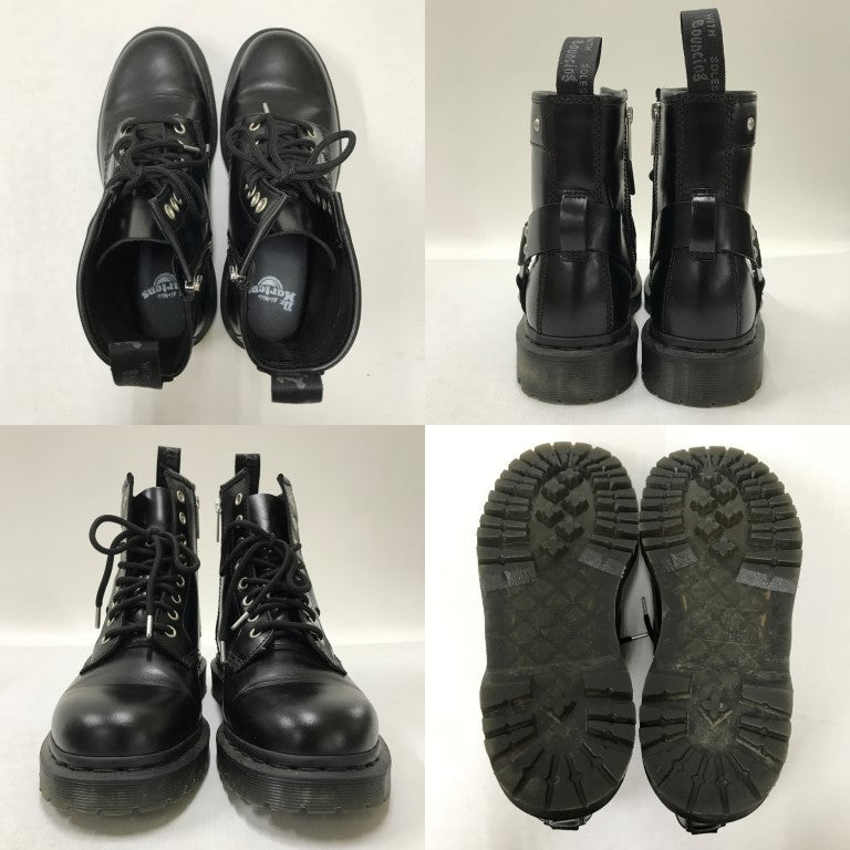 Dr. Martens 1460 Harness 8-Eye Boots Black Size EU41