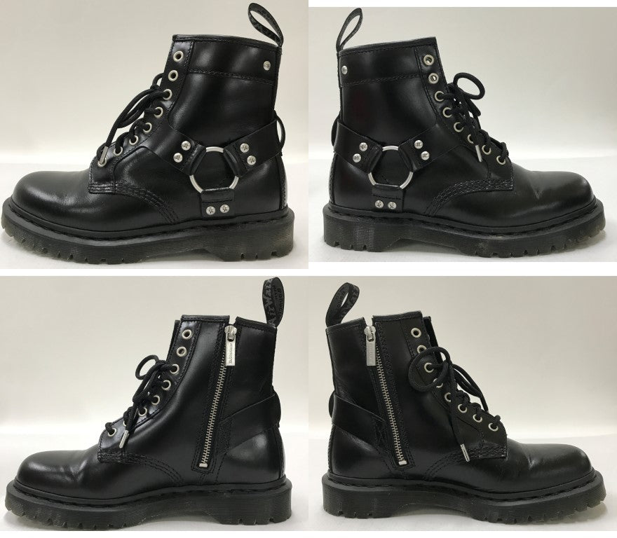 Dr. Martens 1460 Harness 8-Eye Boots Black Size EU41