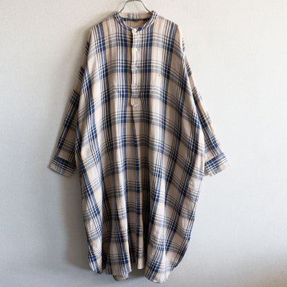45R Indian Thin Flannel Big Shirt Dress Relaxed Fit Size XS