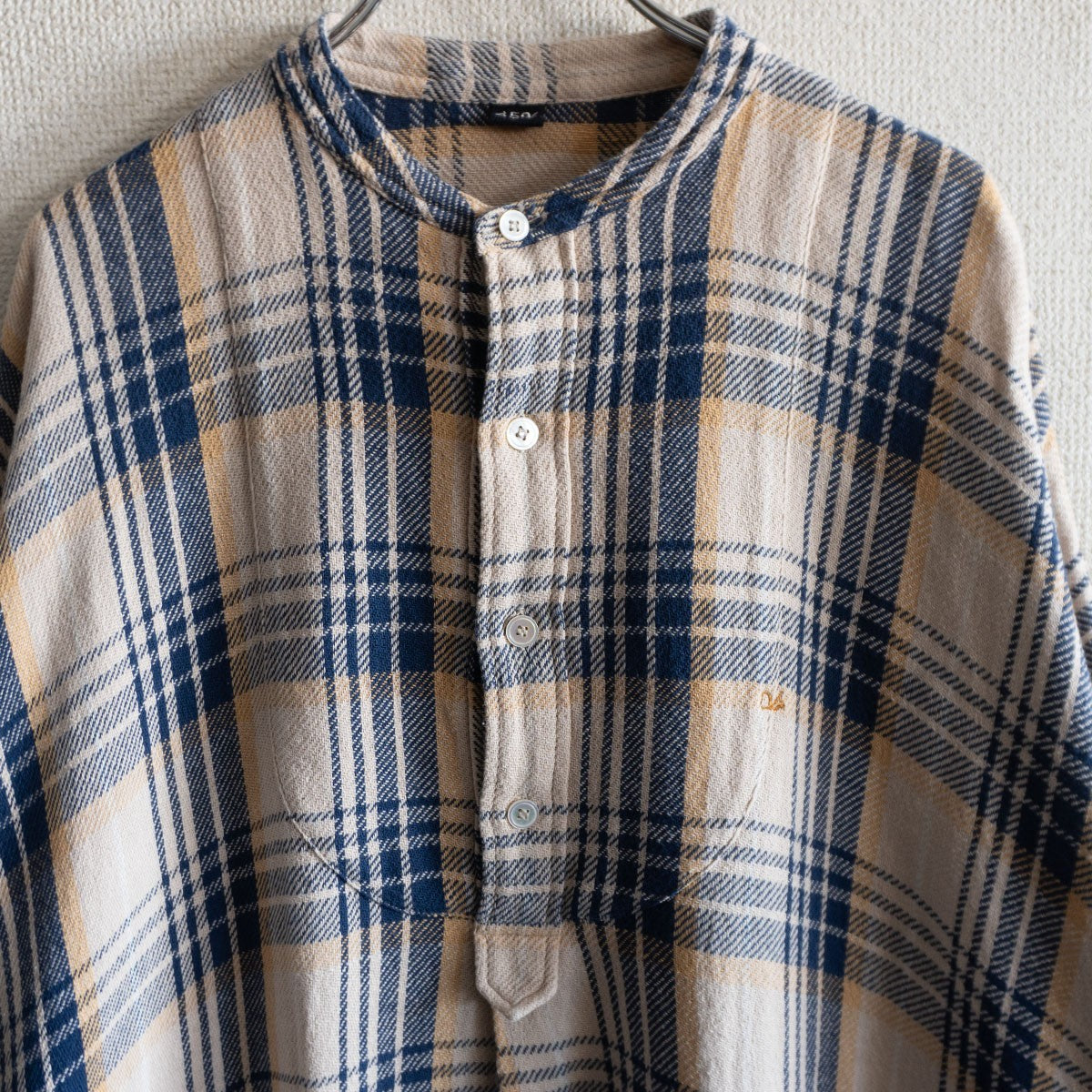 45R Indian Thin Flannel Big Shirt Dress Relaxed Fit Size XS